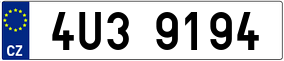 Trailer License Plate